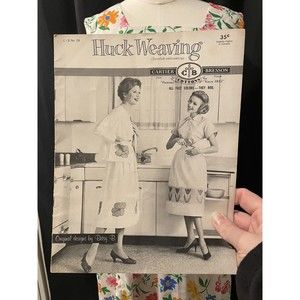 Vintage Booklet Book Huck Weaving  Swedish Embroidery 1950s